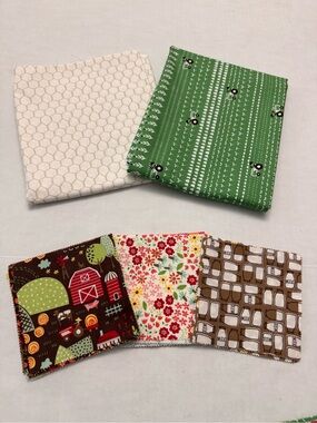 Moda Fabric Farm Fun By Stacy lest Hsu Quilting Fabric and Charm Pack Bundle